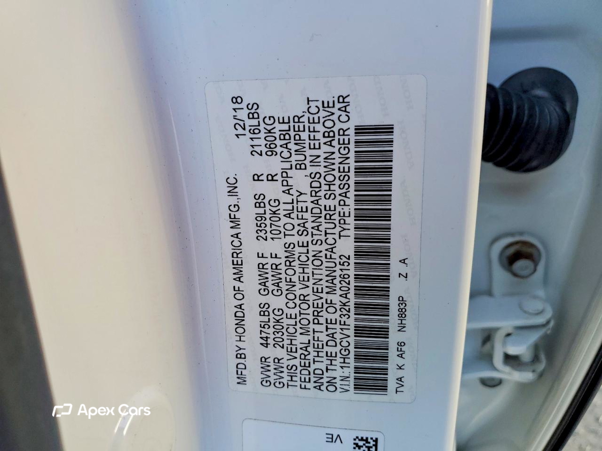 Honda Accord 2019