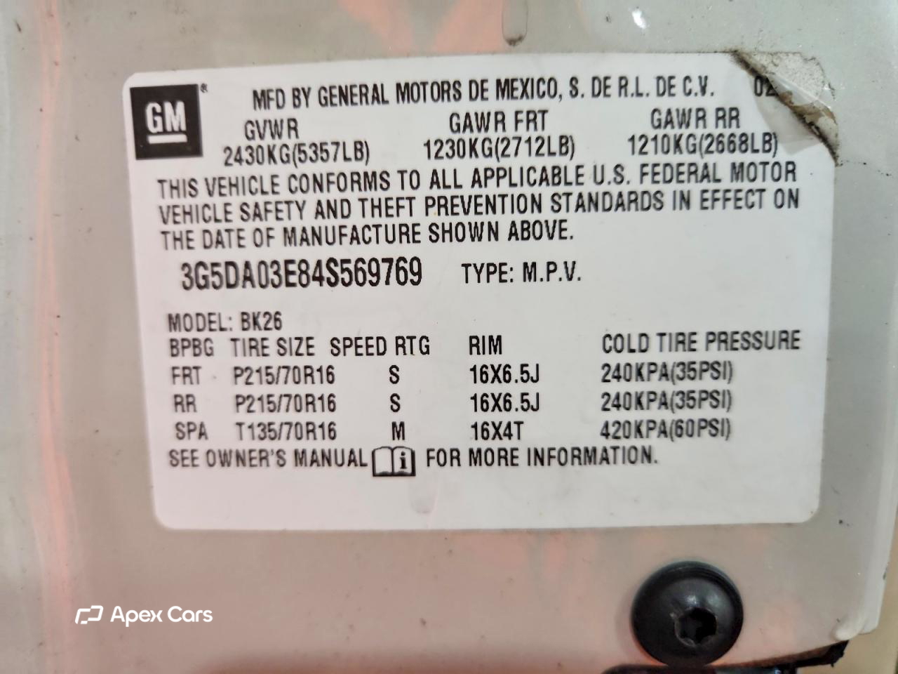 Buick Rendezvous 2004