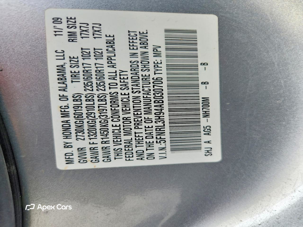 Honda Odyssey 2010