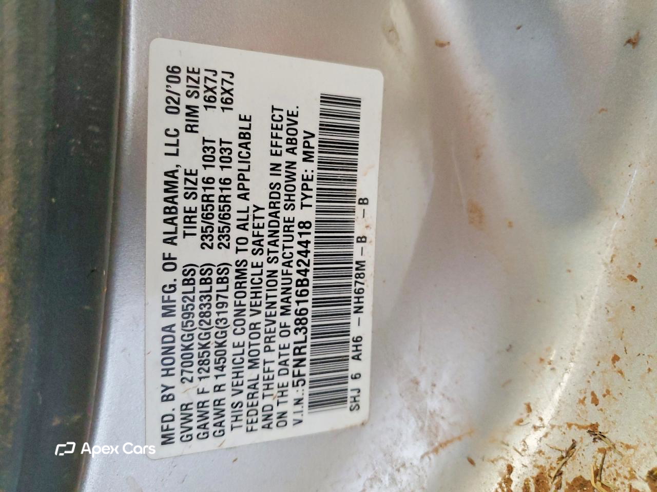 Honda Odyssey 2006