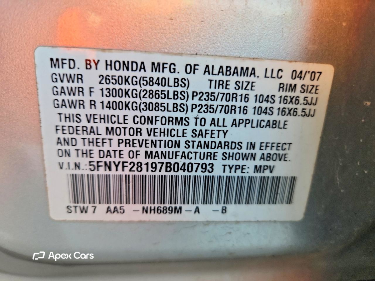 Honda Pilot 2007