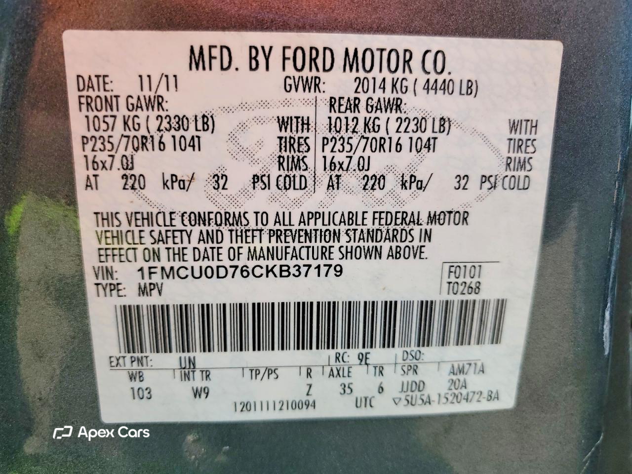 Ford Escape 2012
