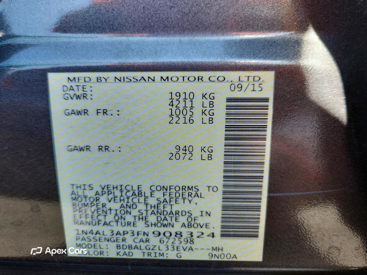 Nissan Altima 2015