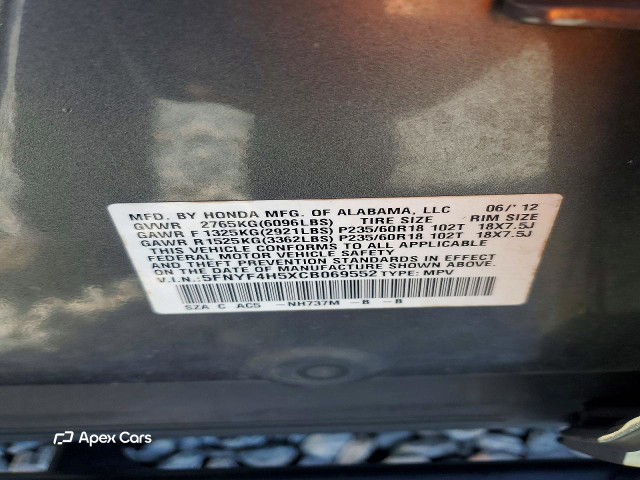 Honda Pilot 2012