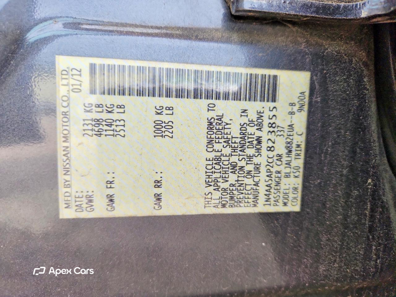 Nissan Maxima 2012