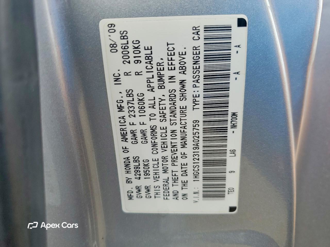 Honda Accord 2009