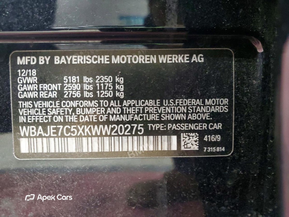 BMW Series 5 2019
