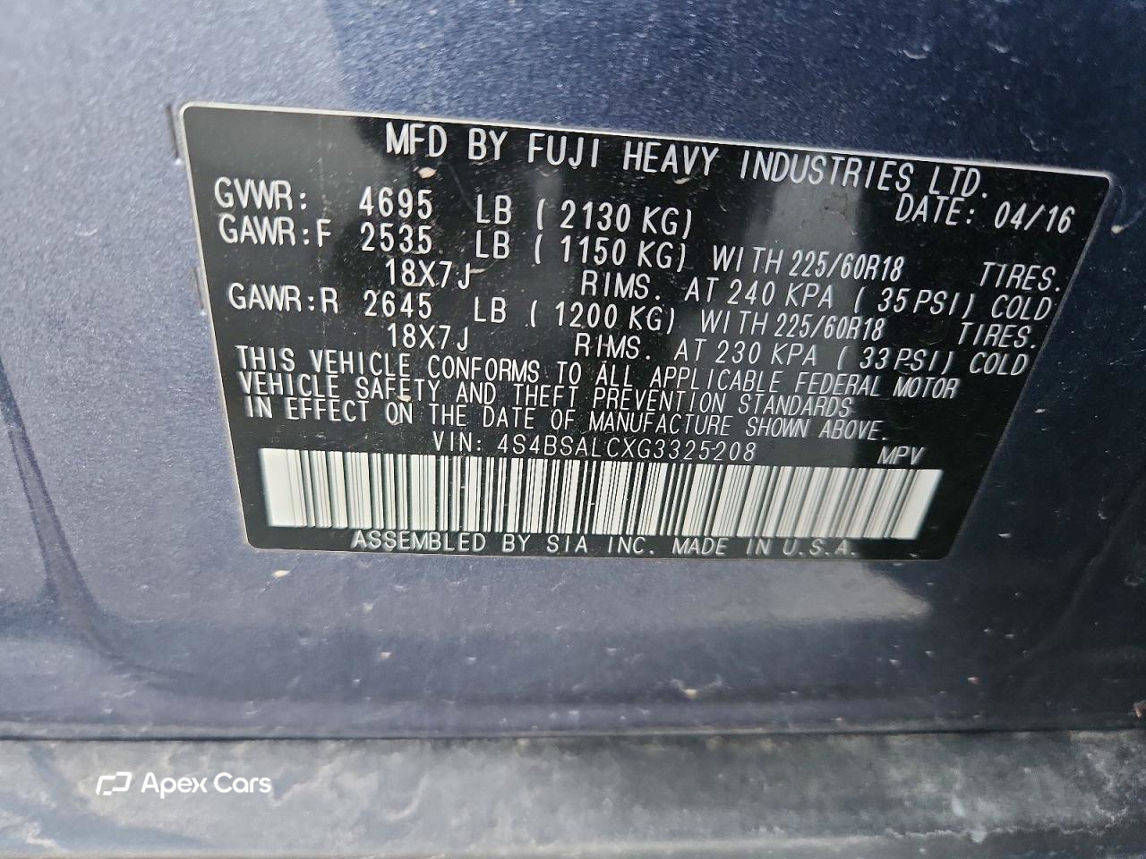 Subaru Outback 2016