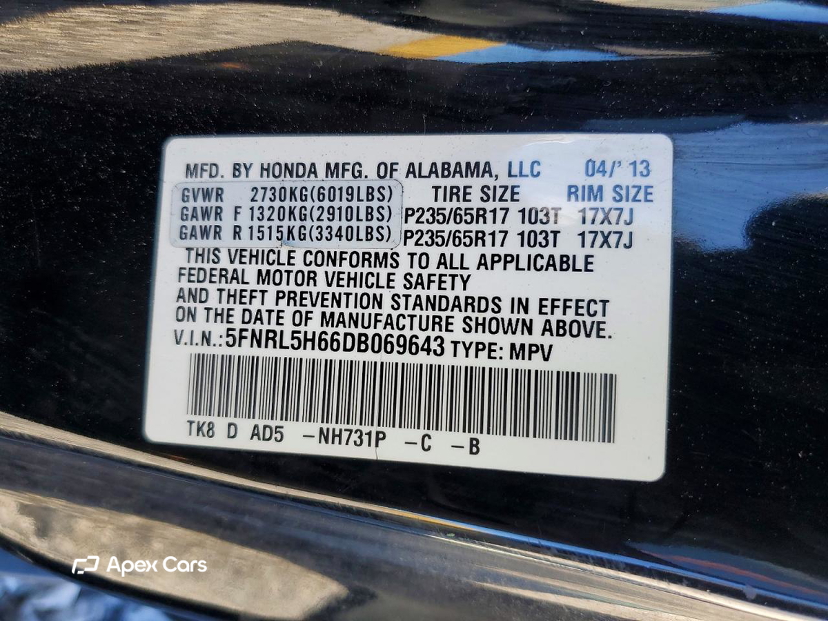 Honda Odyssey 2013