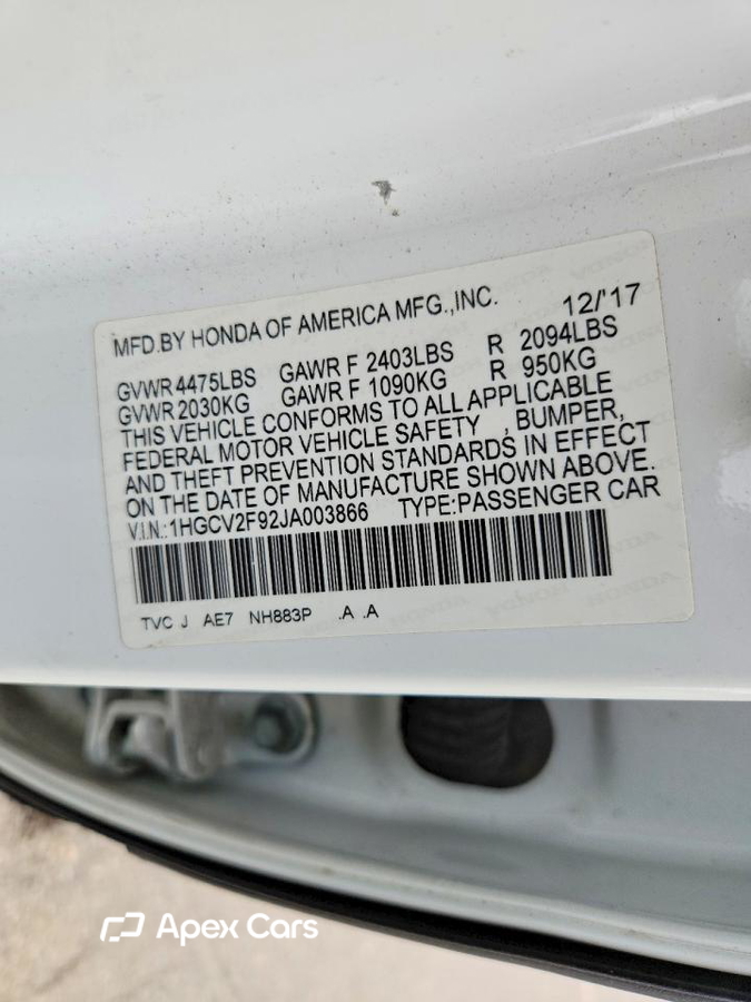 Honda Accord 2018