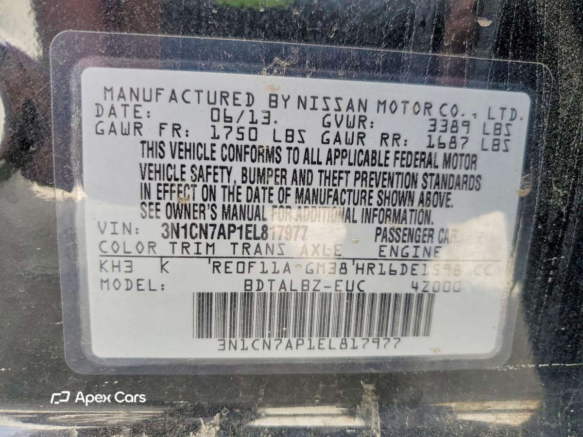 Nissan Versa 2014