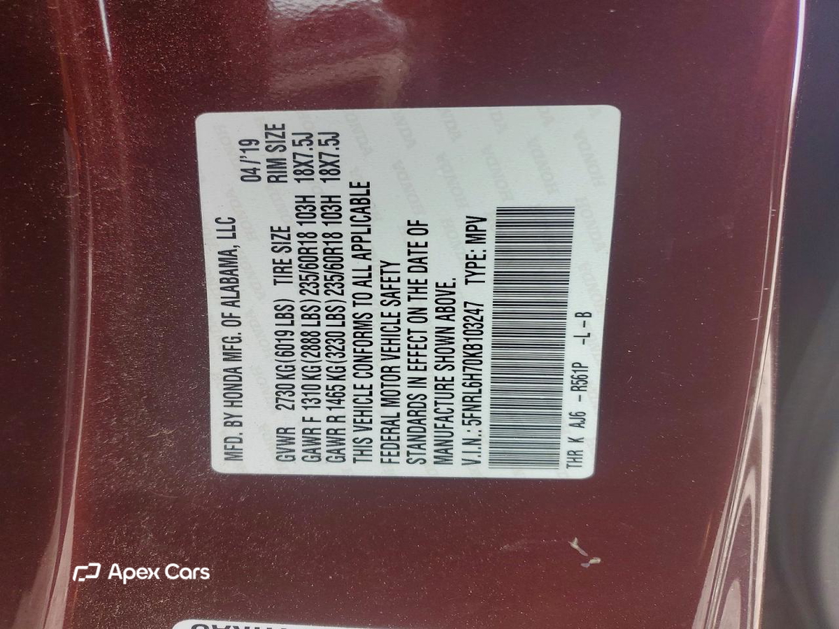 Honda Odyssey 2019