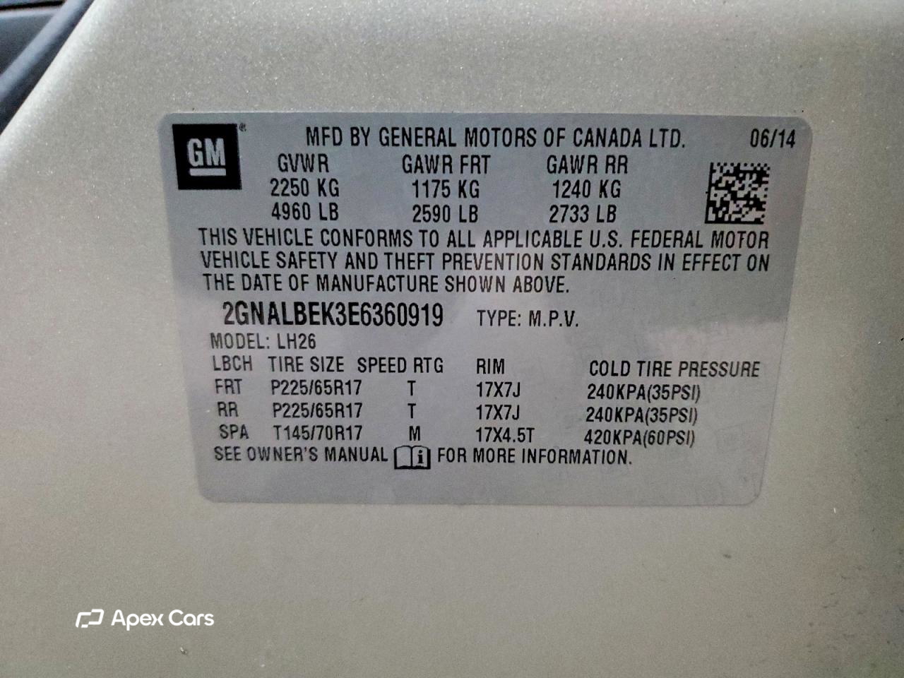 Chevrolet Equinox 2014