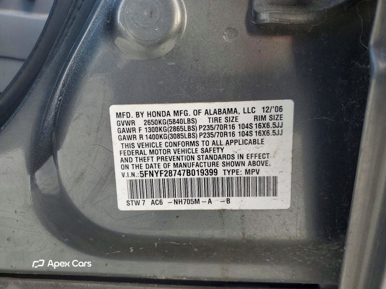 Honda Pilot 2007