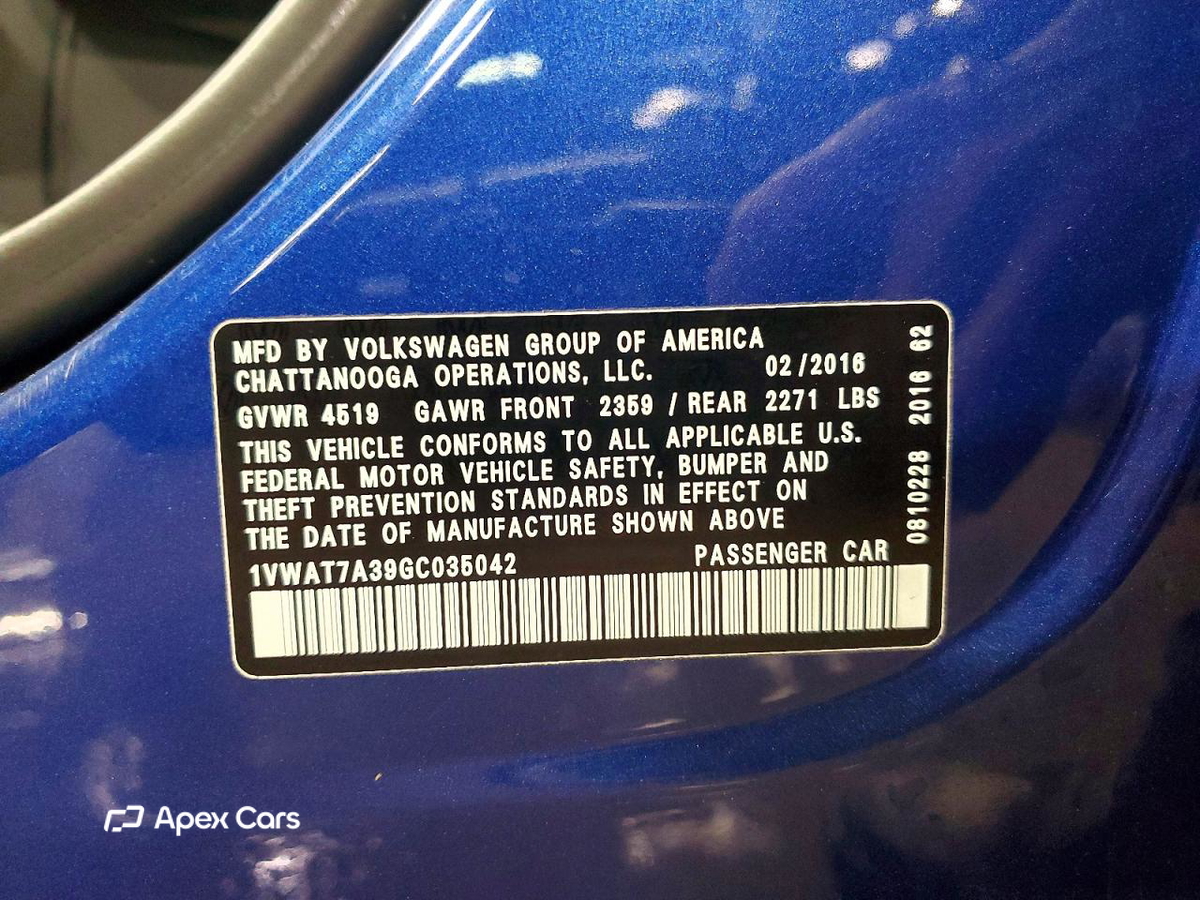Volkswagen Passat 2016