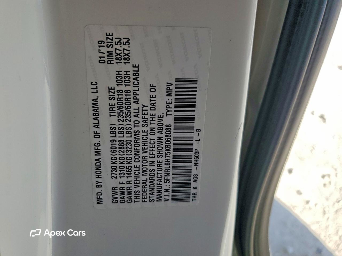 Honda Odyssey 2019