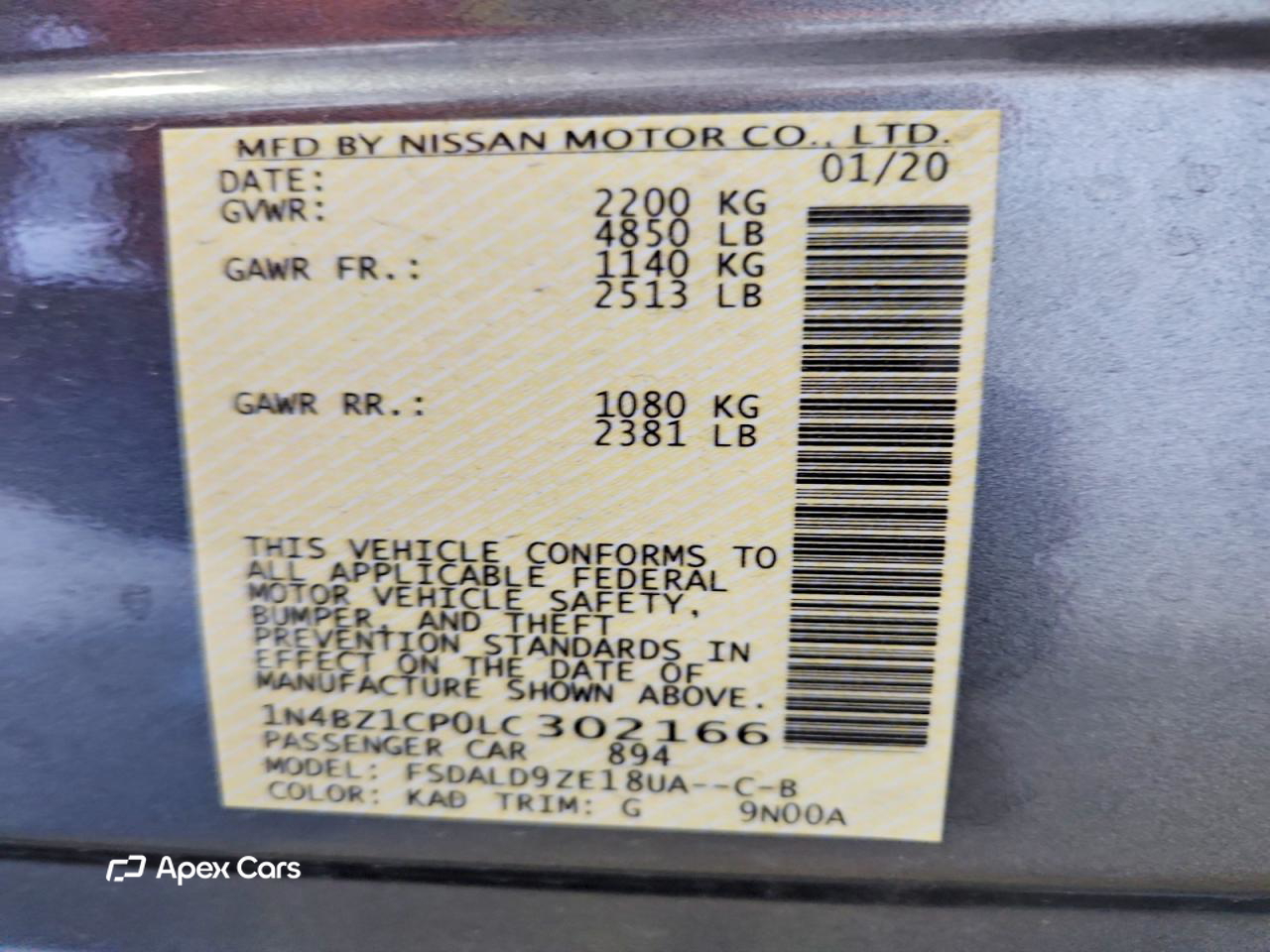 Nissan Leaf 2020