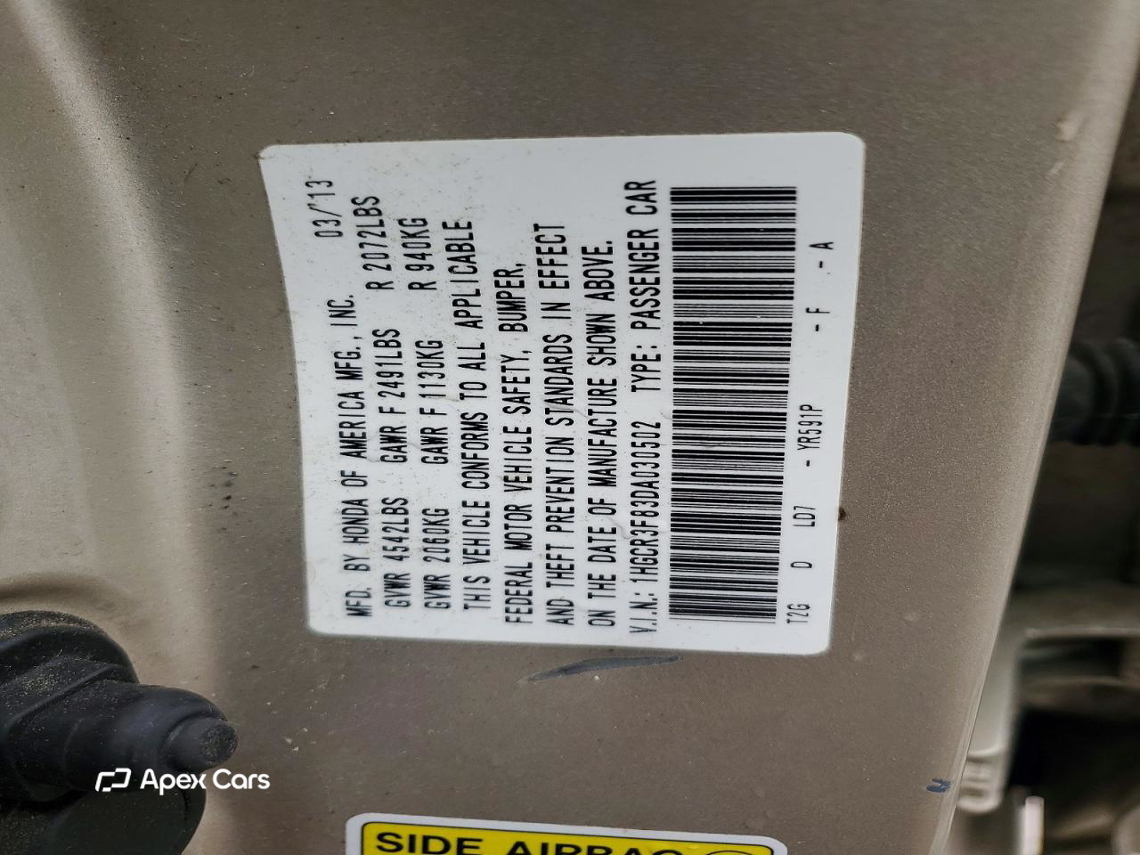 Honda Accord 2013