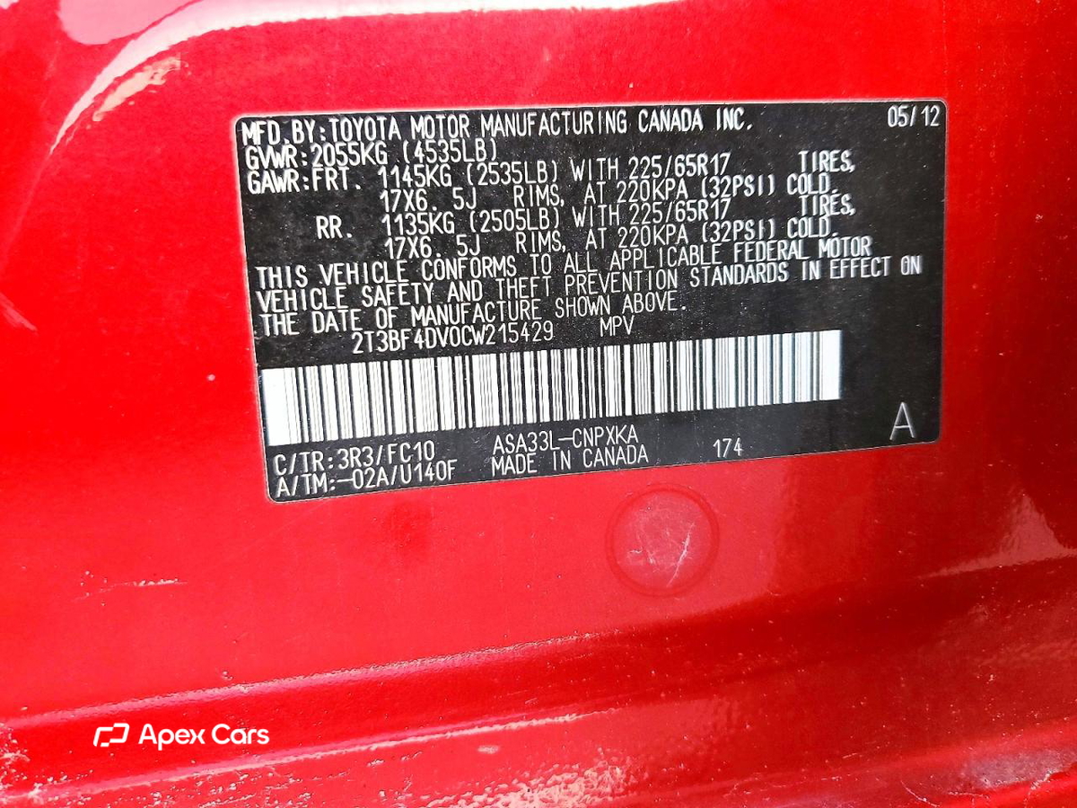 Toyota RAV 4 2012