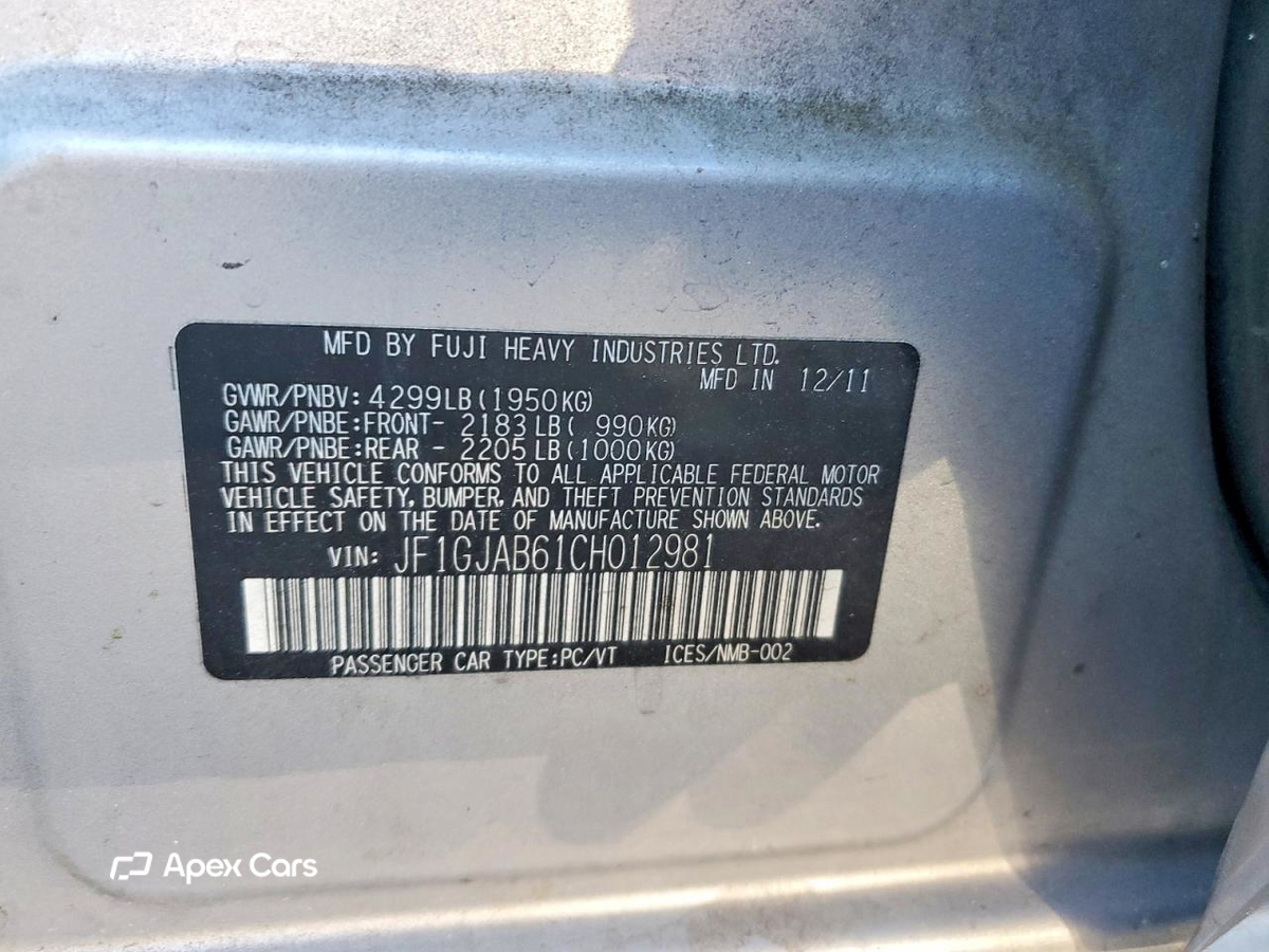 Subaru Impreza 2012