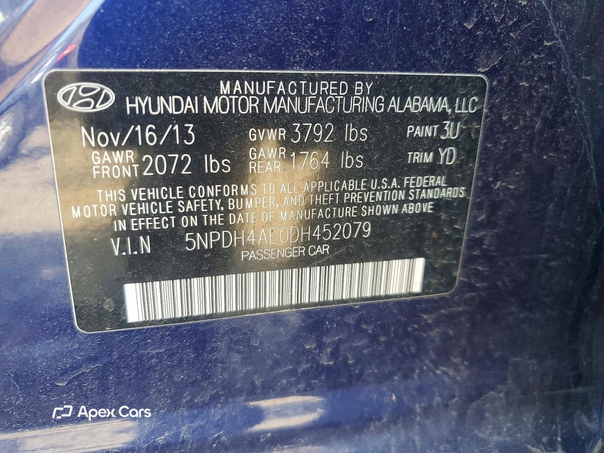 Hyundai Elantra 2013