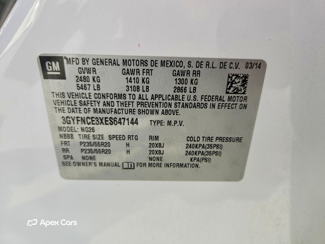 Cadillac SRX 2014