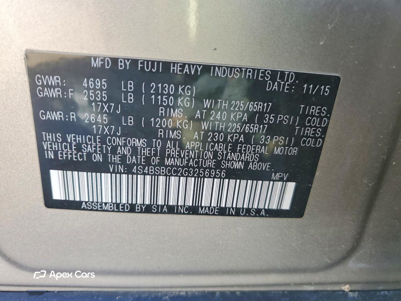 Subaru Outback 2016
