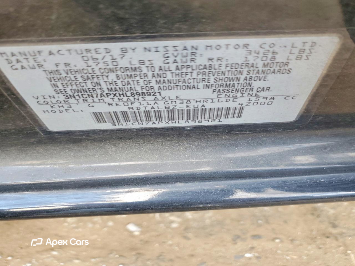Nissan Versa 2017