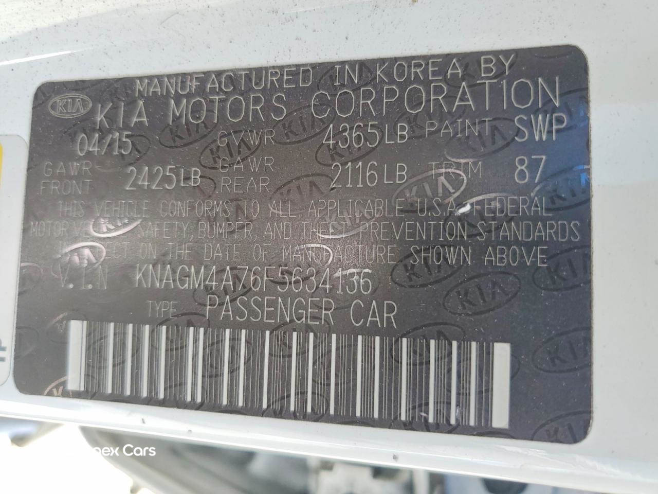 Kia Optima 2015