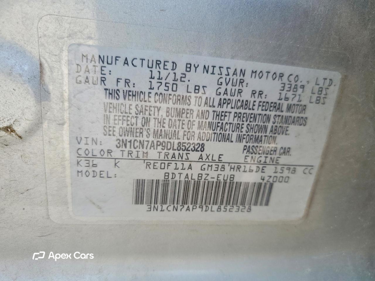 Nissan Versa 2013