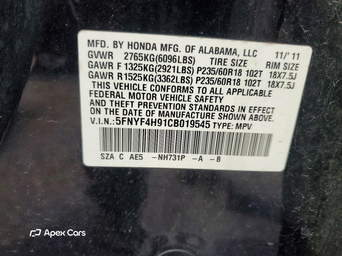 Honda Pilot 2012