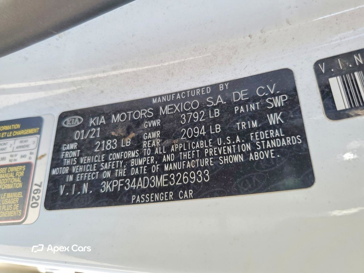 Kia Forte 2021
