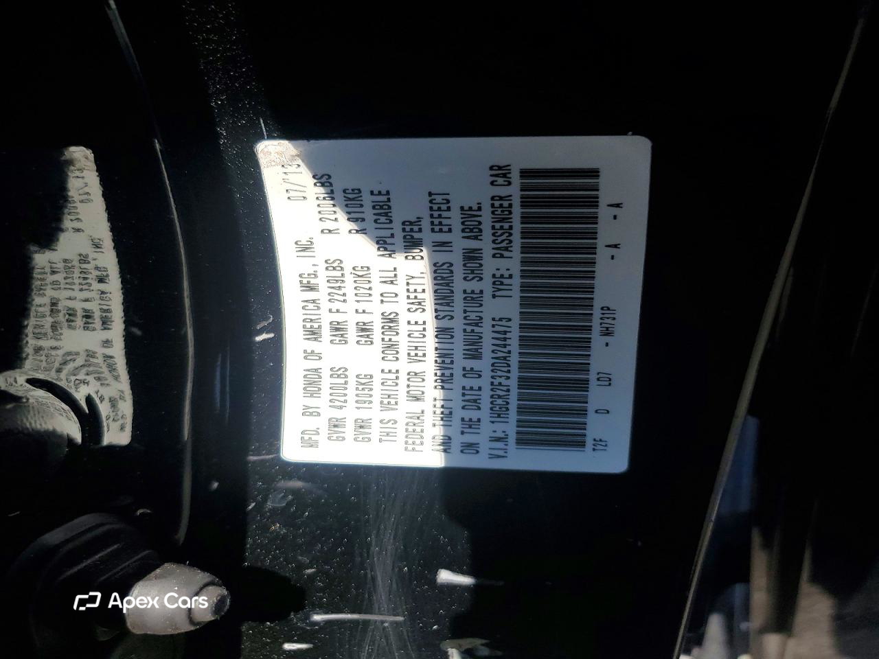 Honda Accord 2013