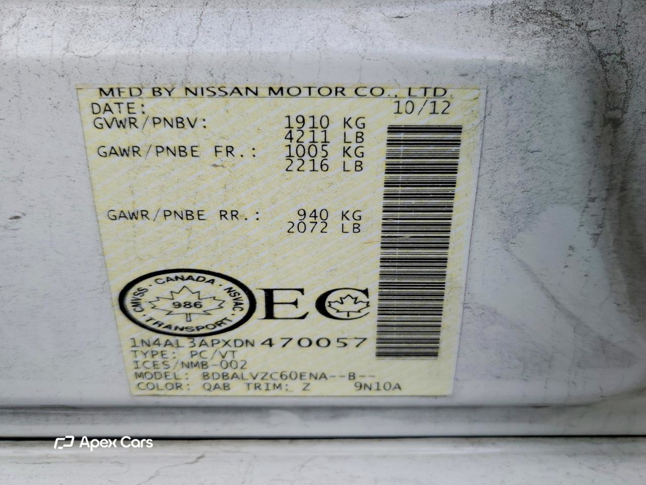 Nissan Altima 2013
