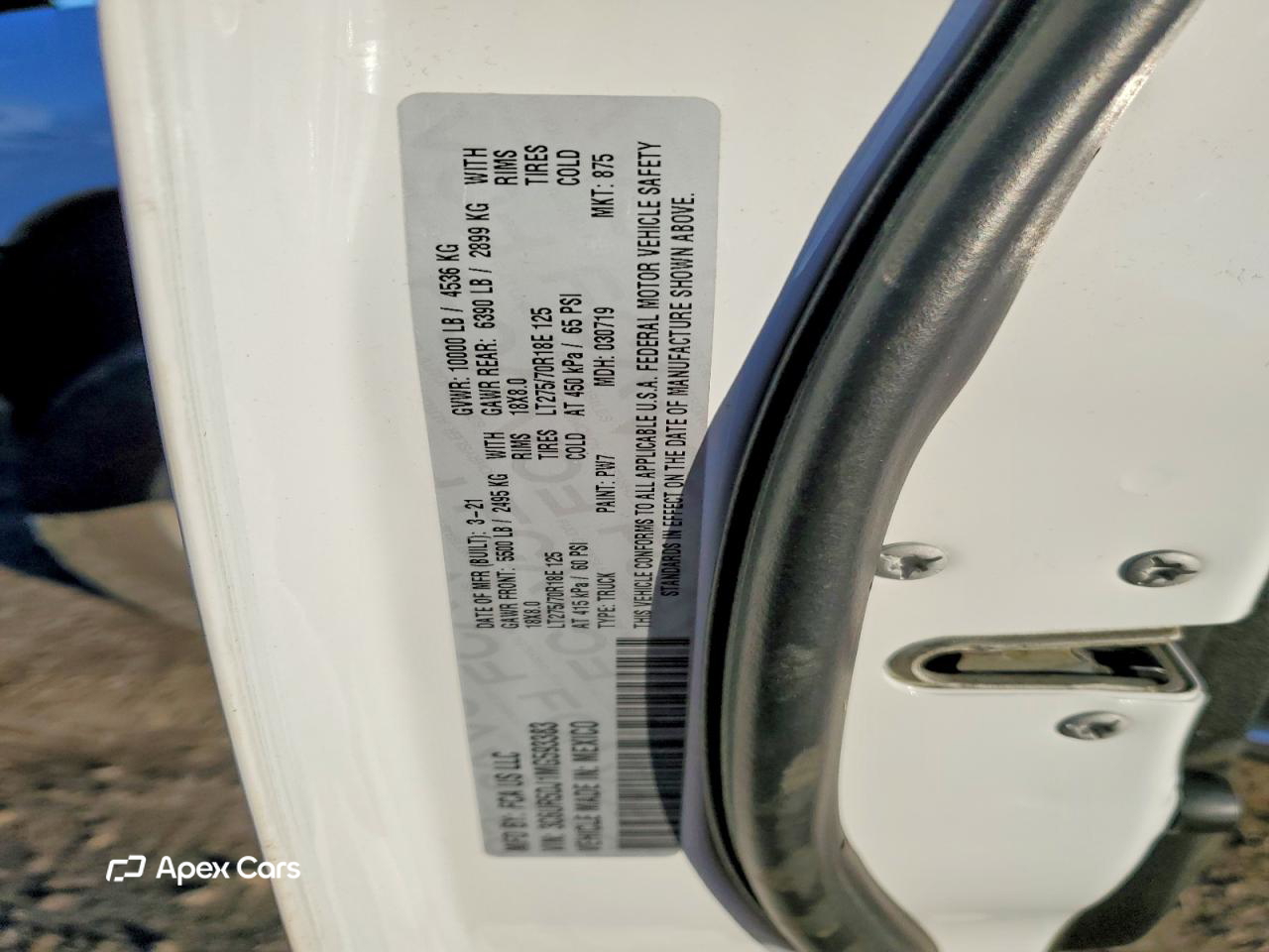 RAM 2500 2021
