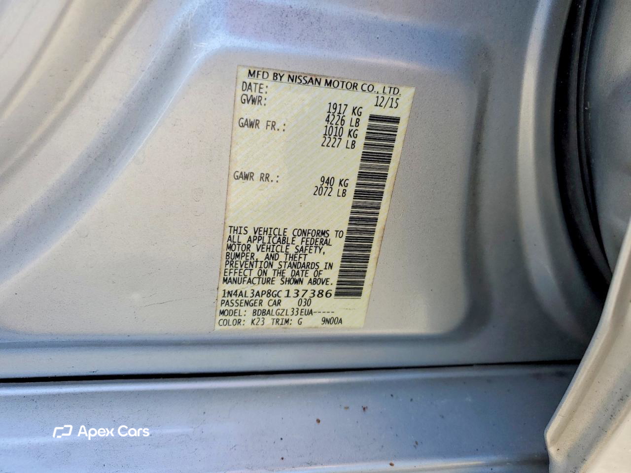 Nissan Altima 2016
