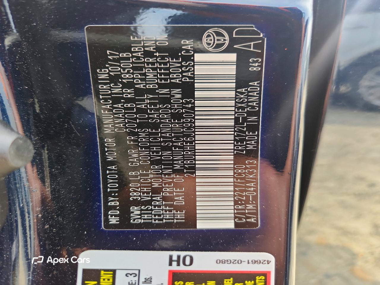 Toyota Corolla 2018