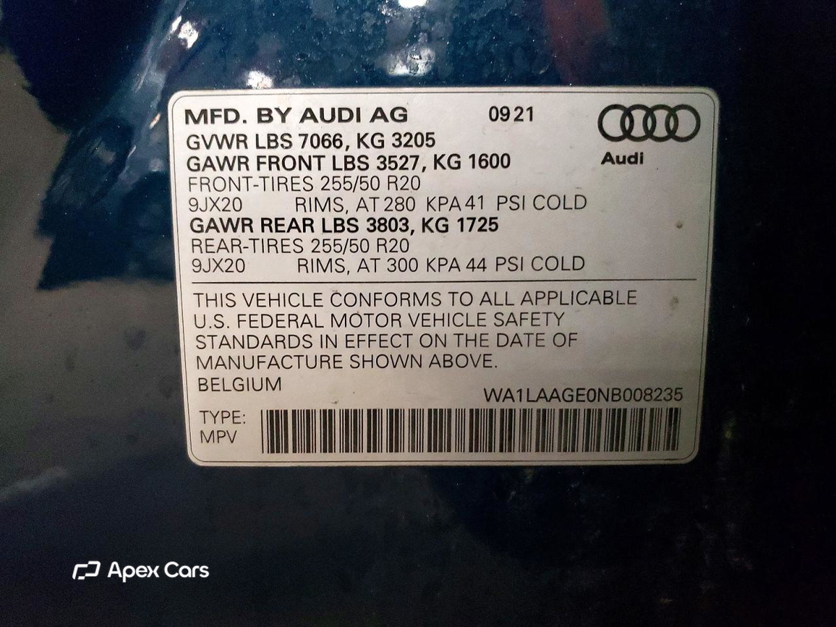 Audi e-tron 2022
