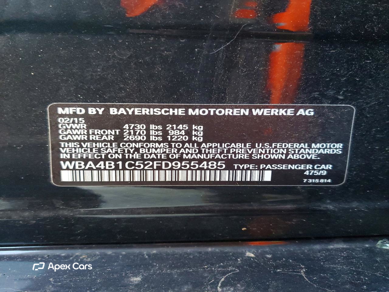BMW Series 4 2015