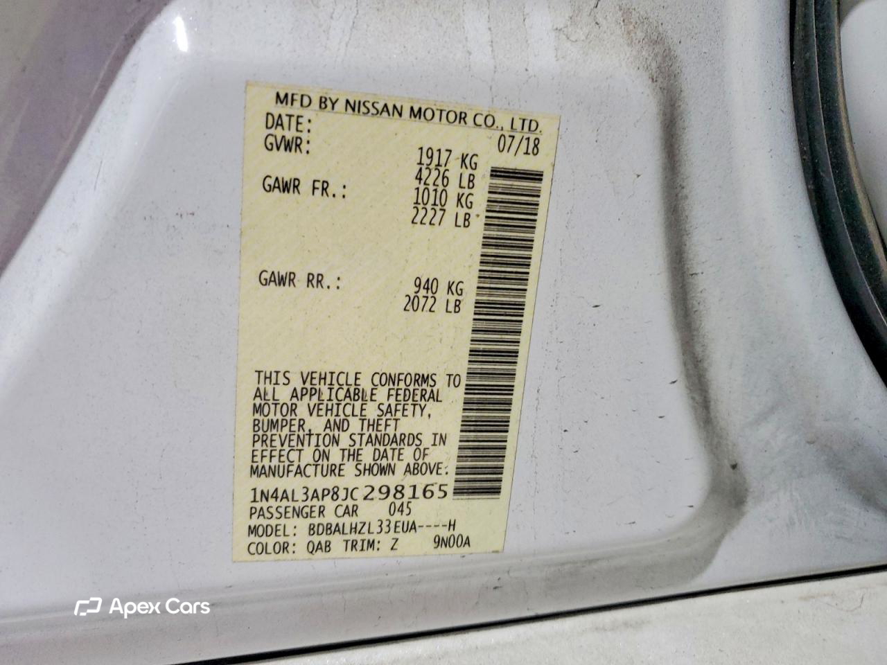 Nissan Altima 2018