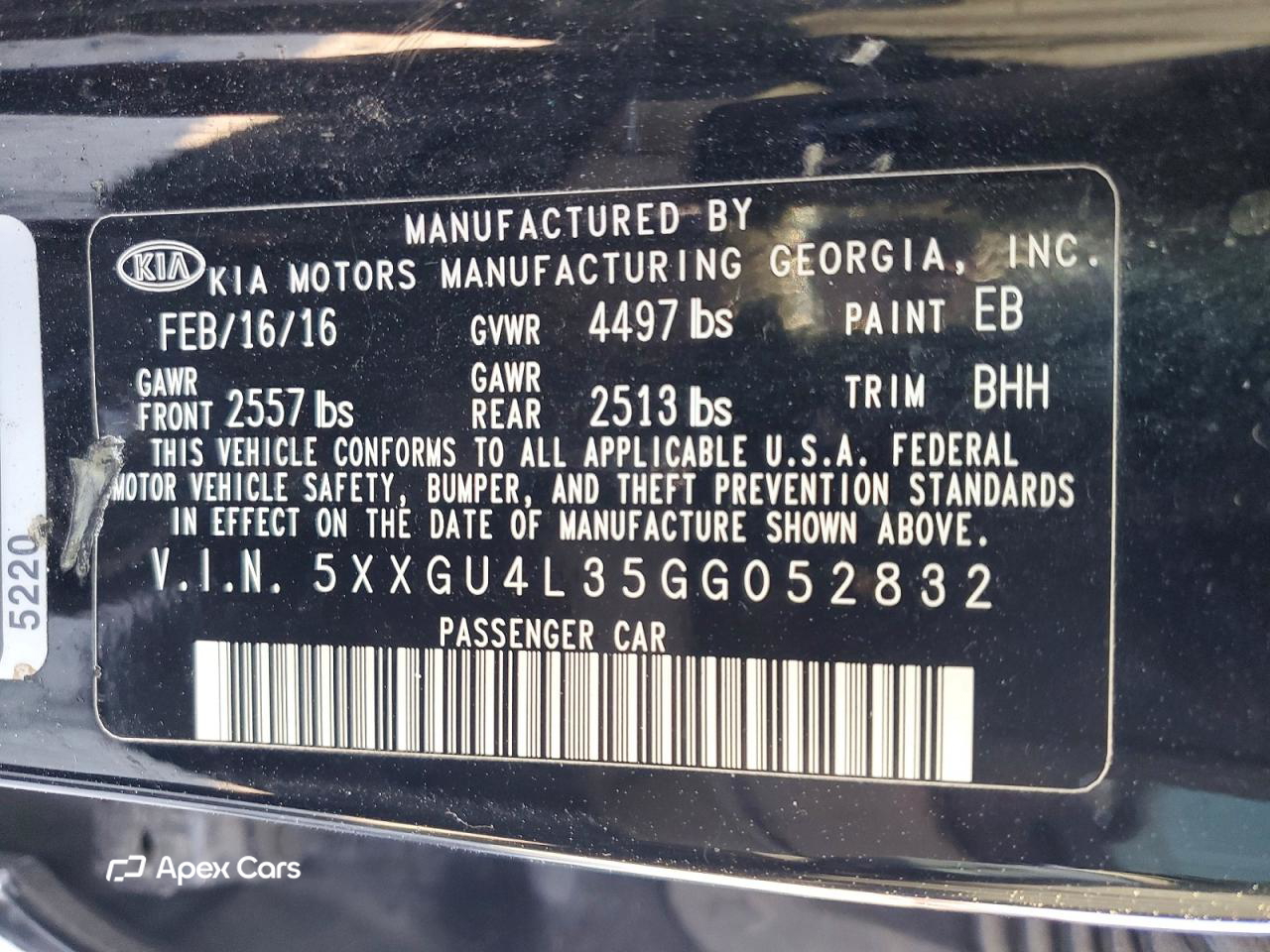 Kia Optima 2016