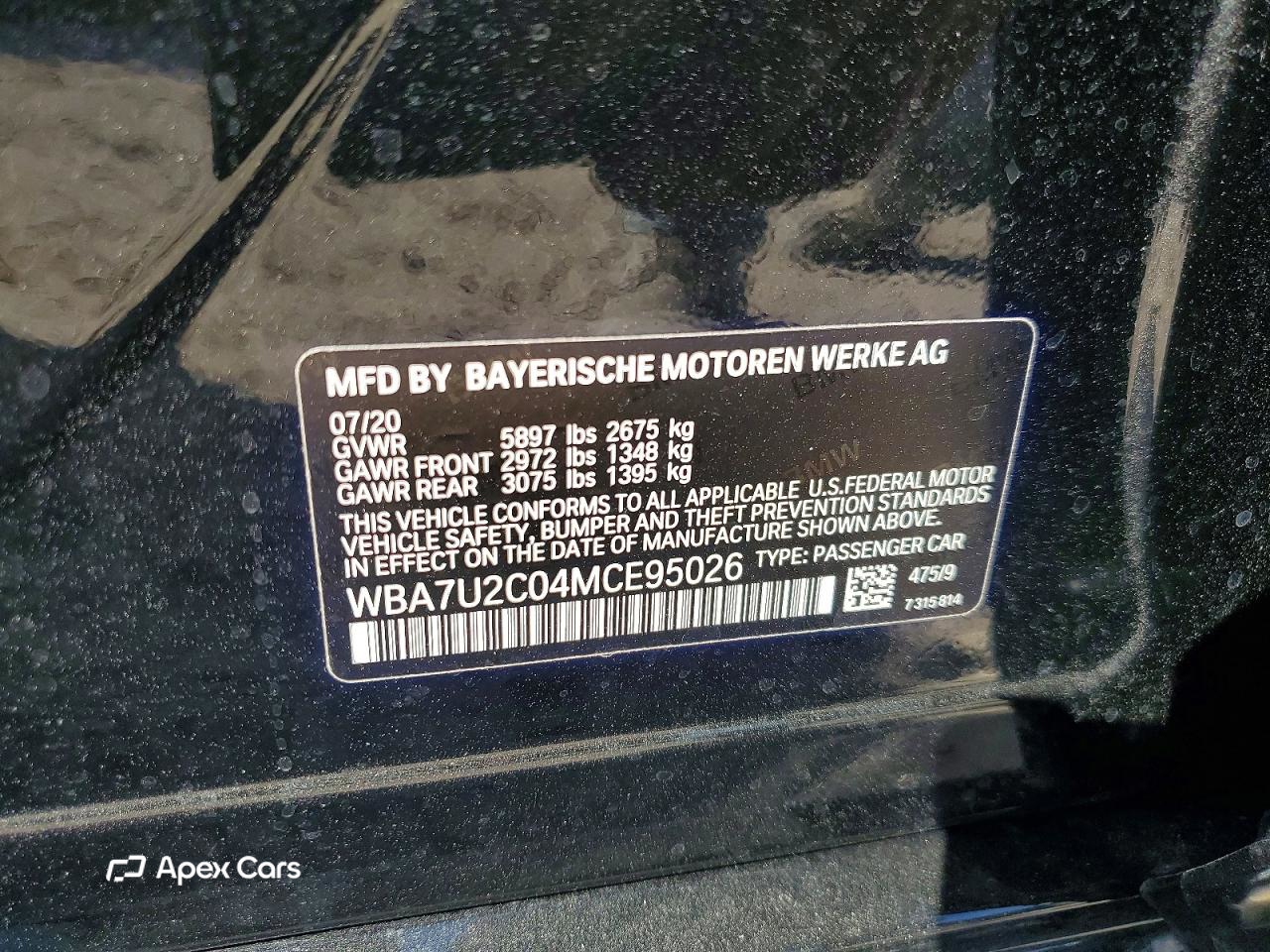 BMW Series 7 2021