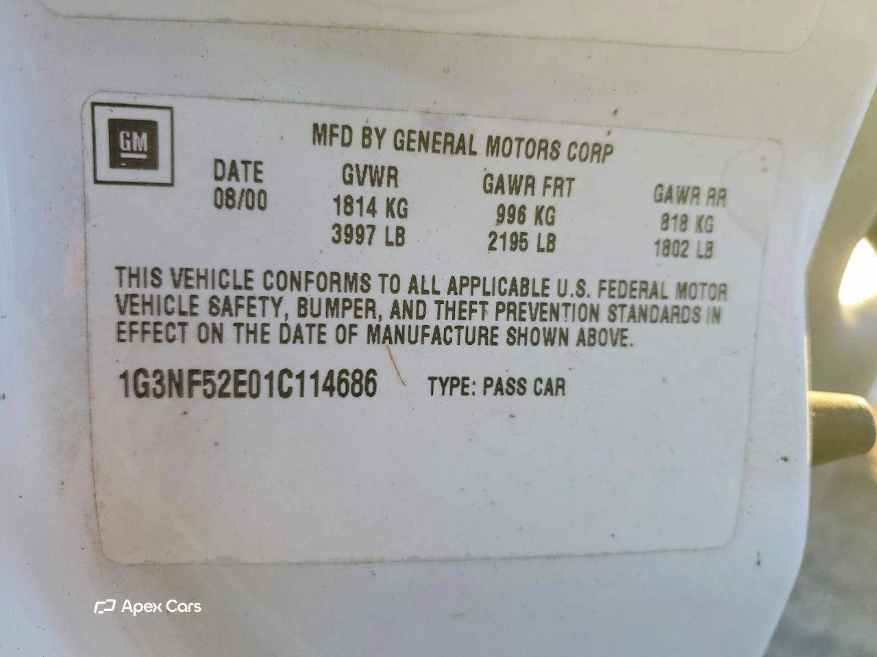 Oldsmobile Alero 2001