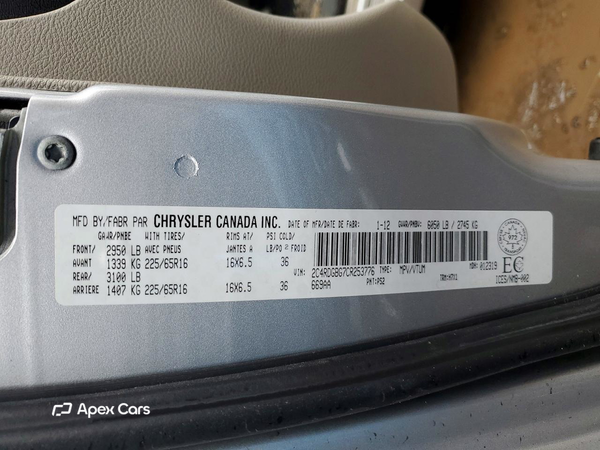 Dodge Caravan 2012