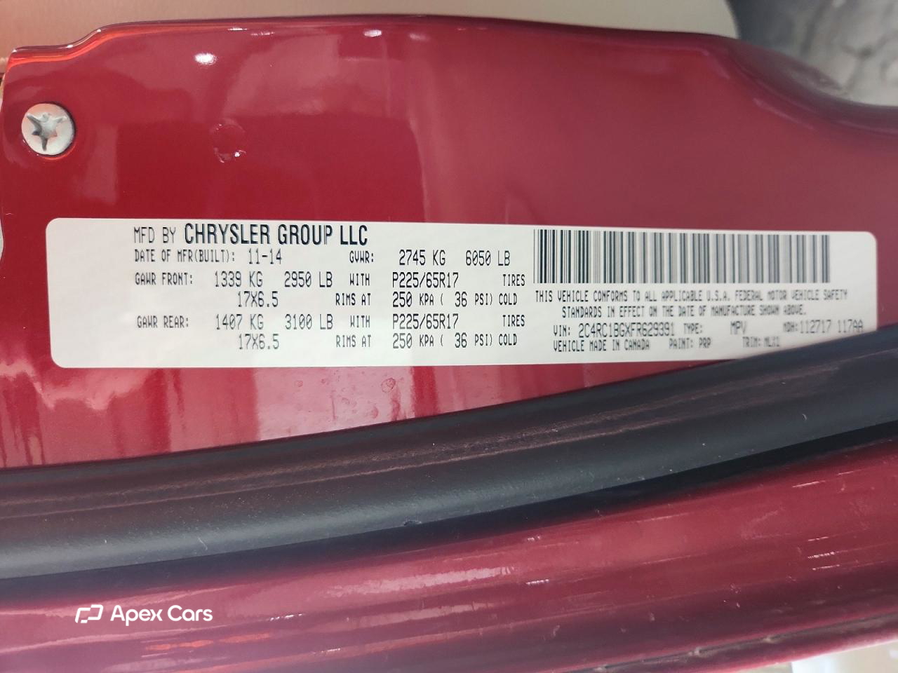 Chrysler Voyager 2015