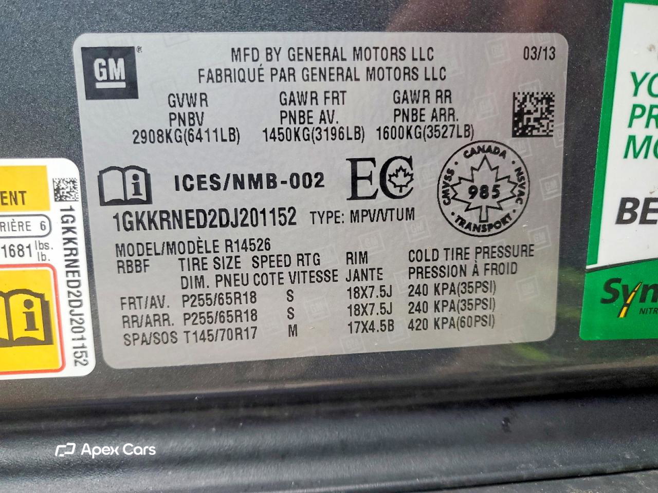 GMC Acadia 2013