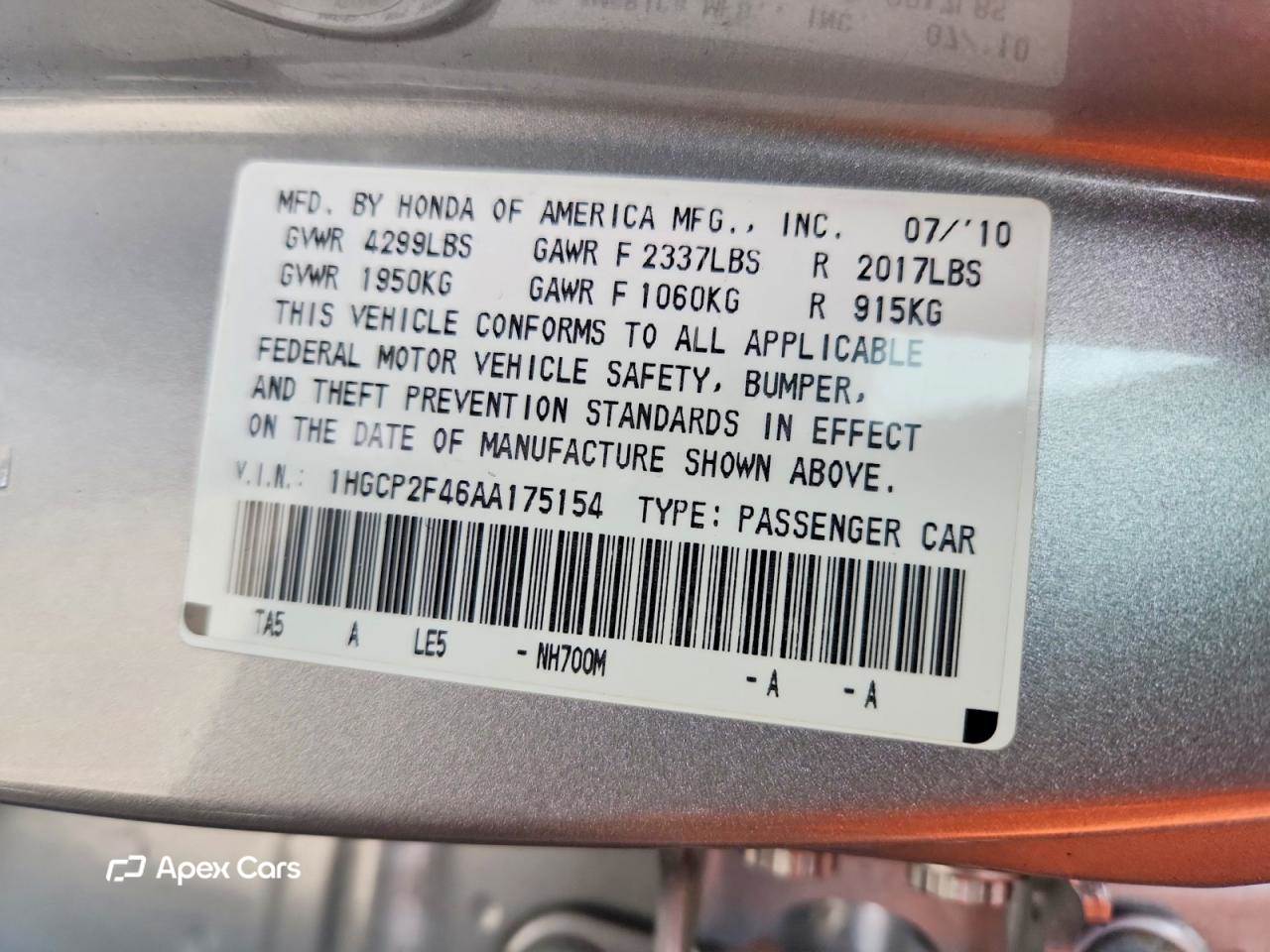 Honda Accord 2010
