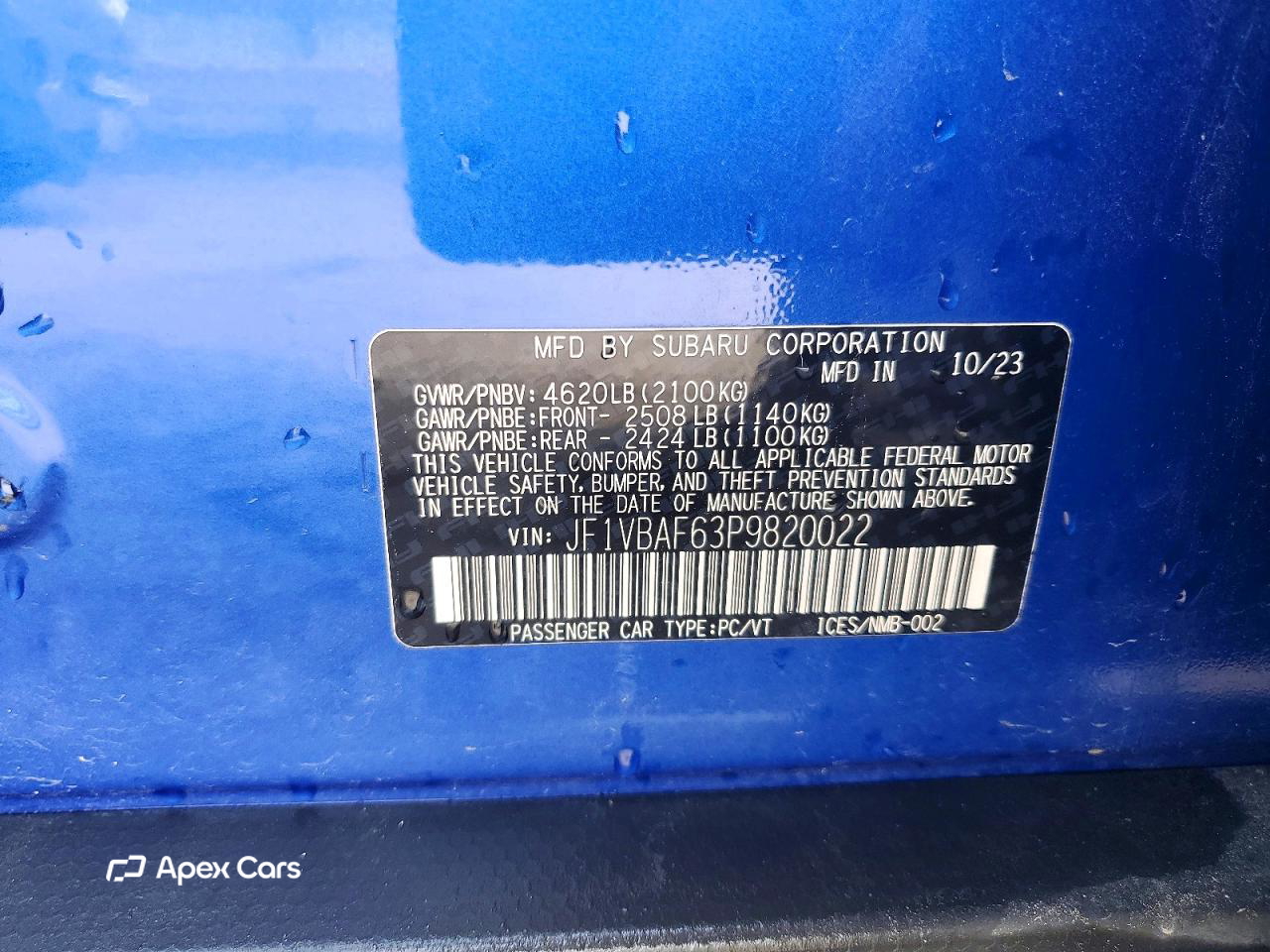 Subaru WRX 2023
