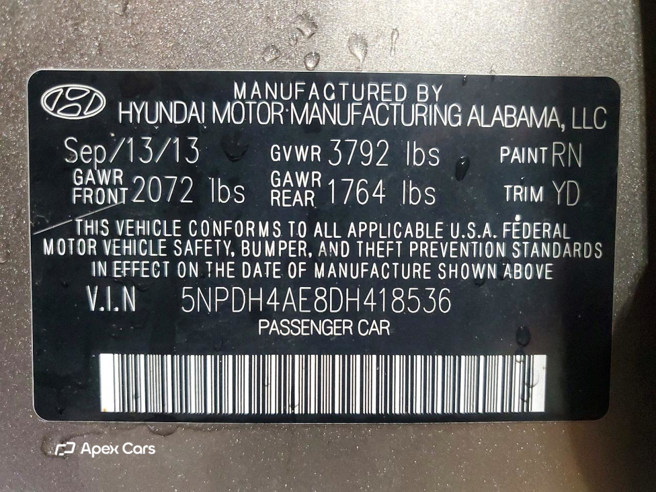 Hyundai Elantra 2013