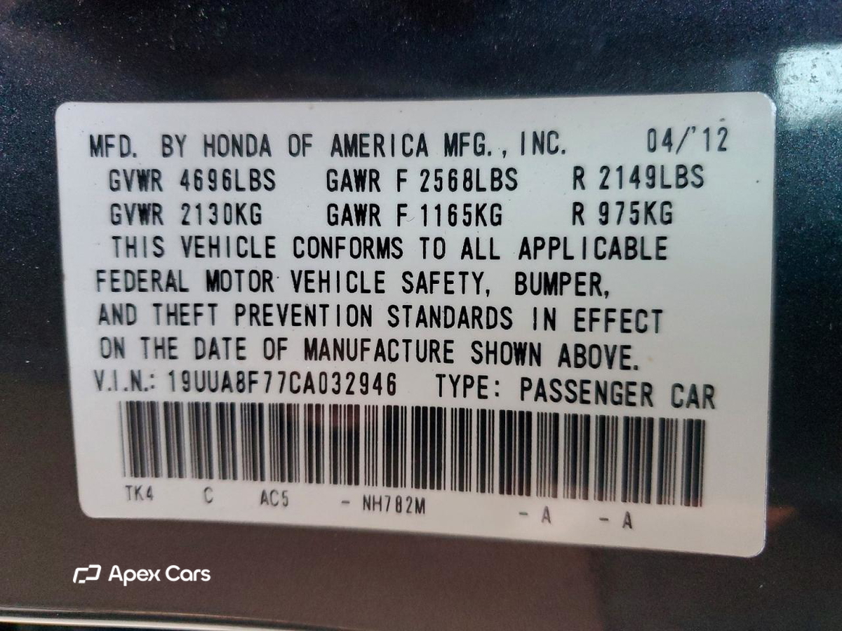Acura TL 2012